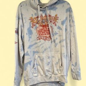 Blue Tie-Dye Hoodie